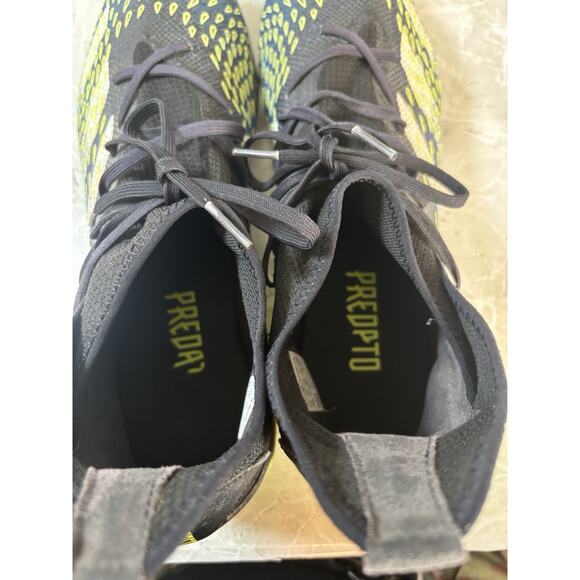 Adidas Predator Freak.3 Firm Men's Size 13 Cleats Black Blue White Yellow - Picture 6 of 10